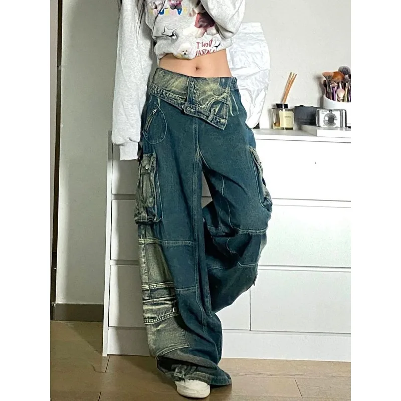 Women Baggy Pants Patchwork Denim Pants Cotton Harem Pants Cropped Pants  Hippie Denim Pants Baggy Capris Pants Cropped Jeans -  Canada