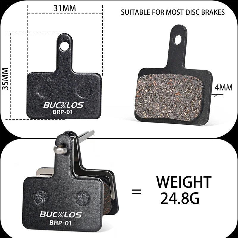 Semimetallic Brake Pads Bicycle Disc Brake Pads for Shimano B01S/B03S/B05S-RX Ro