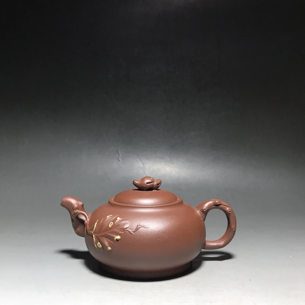 

Chinese Yixing Zisha Clay Teapot Butterfly Loves Flowers Pot 250ml