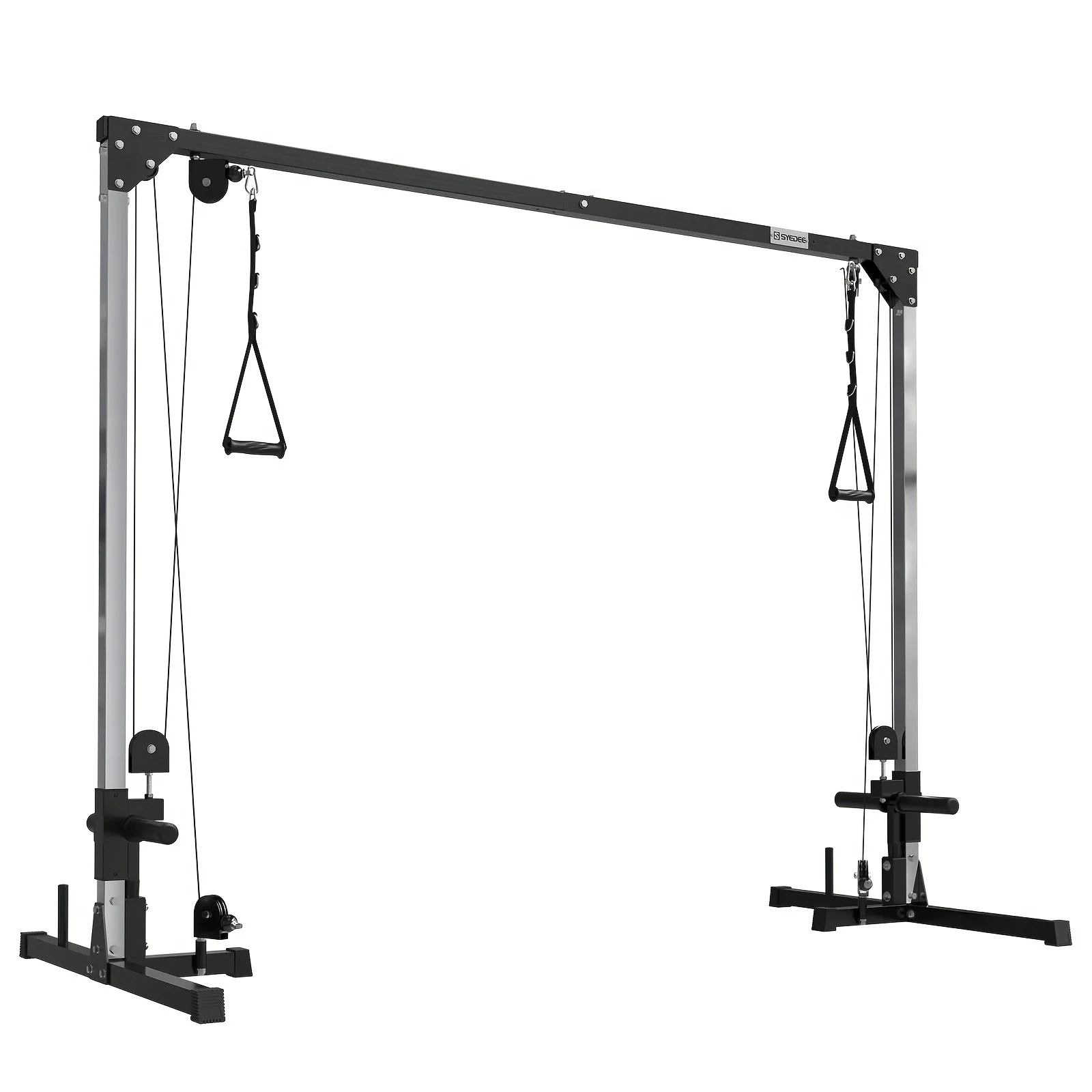 

400lbs High-Capacity Cable Crossover Machine by - Dual Pulley System for Versatile Strength Training - Essential Home Gym Equip
