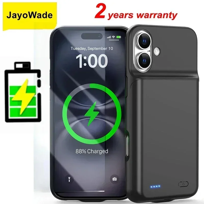 10000Mah New Mobile Phone Power Bank For iphone 16 Plus 15 14 13 Mini 12 Pro Max 6 6S 7 8 SE 2020 Battery Charger Case PowerBank 6