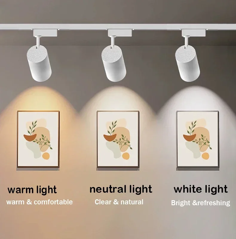 Led Track Light Spot 220V COB Ceiling Track Lamp Rail Lighting System Set Rails Spot For Clothing Shop Living Room Store Home 5