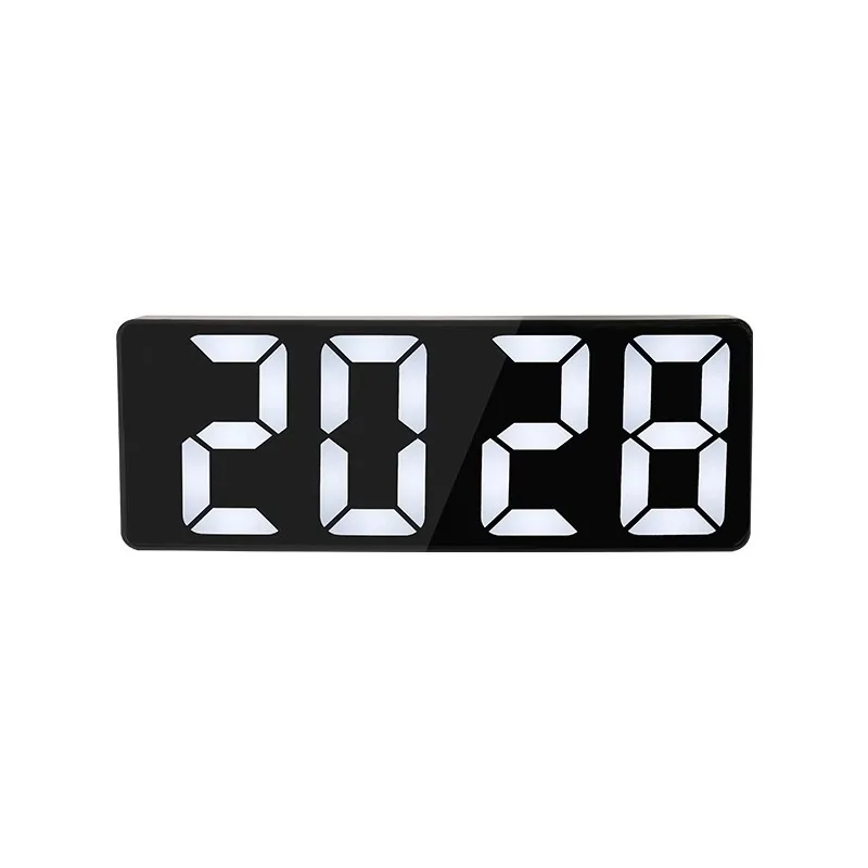 Luminous Mirror Alarm Clock Desktop Display Silent, Simple, High Aesthetic Student  Desktop  Digital  Electronic  Clock