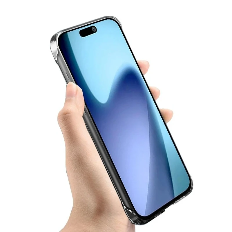 Frameless Slim Clear Transparent Hard Phone Case Cover