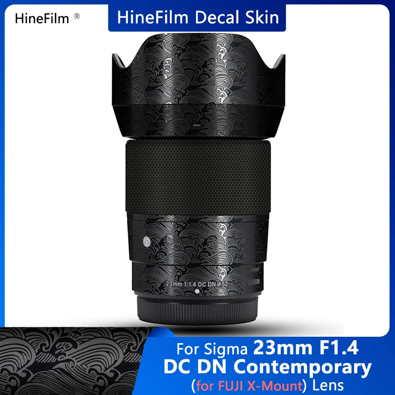 Sigma 23 F1.4 X Mount Lens Decal Skin Sigma 23Mm F1.4 Dc Dn Lens 23 F1.4 Wrap Cover 23 1.4 Dc Dn Fuji Mount Lens Sticker Film