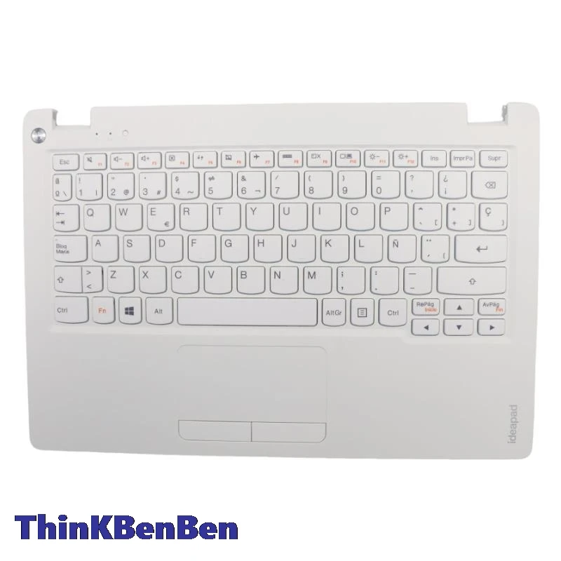 

ES испанская белая клавиатура верхний корпус для рук чехол для Lenovo Ideapad 100s 11 11IBY 5CB0K48357