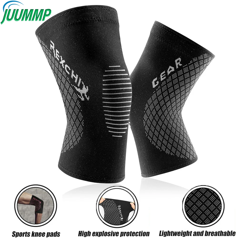 

1Pair Sport Knee Support Brace,No-Slip Knee Braces for Knee Pain Women & Men, Compression Knee Sleeves for Running Arthritis ACL