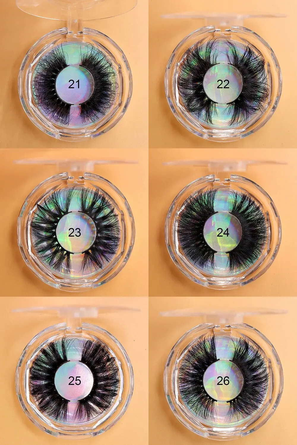 Großhandel 3d 5d natürliche falsche Wimpern Verkäufer flauschige Nerz Wimpern Wimpern Box Wimpern verlängerung liefert Logo Aufkleber Make-up – Detail 11