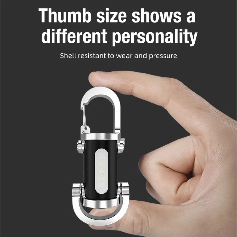 Rechargeable Keychain Flashlight 800LM 5