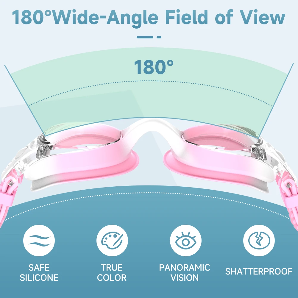 1/2PCS Children's Swimming Goggles Anti Fog No Leak 100% UV Protection HD Swim Goggles for Kids &Toddlers For (Age3-10) swimming goggles