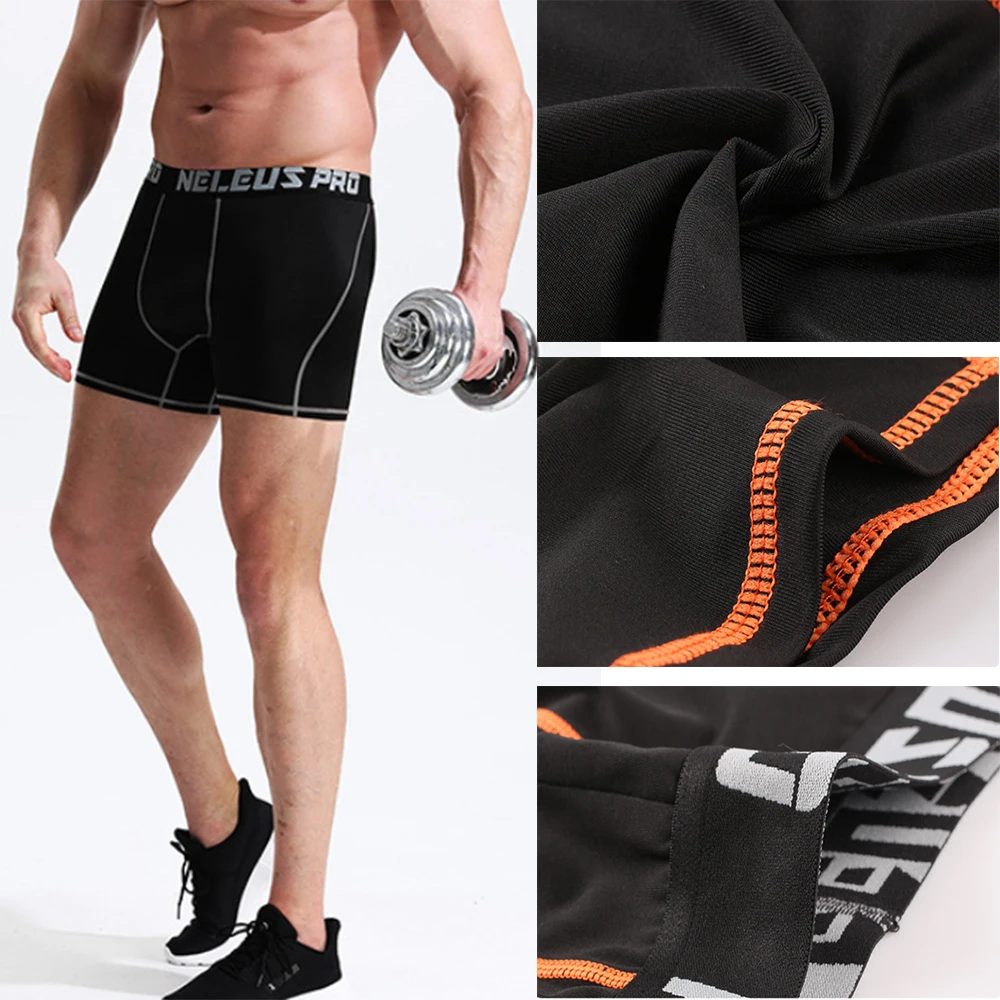 Men Sports Leggings Bodybuilding Shorts Fitness Elastic Compression Tights Quick Drying Running Training Fitness Stretch Pants sports leggings compression pants