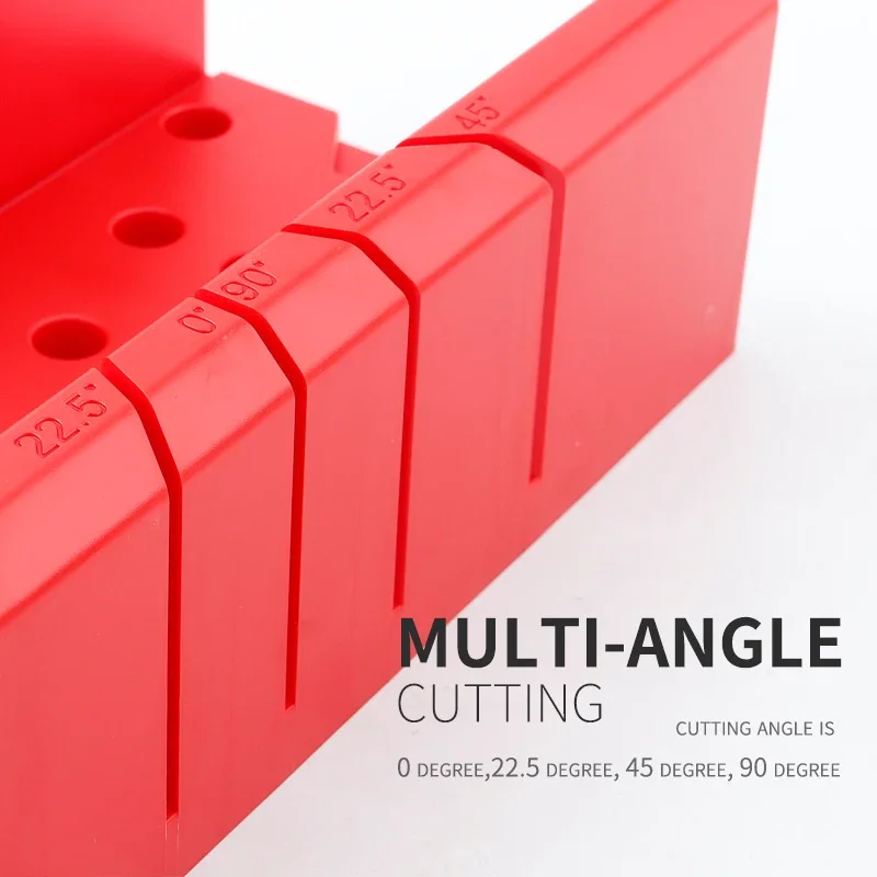 1pcs 12" Plastic Mitre Box Woodworking Clamping Cuts Miter Slots For Woodworker Woodcarver Carpenter