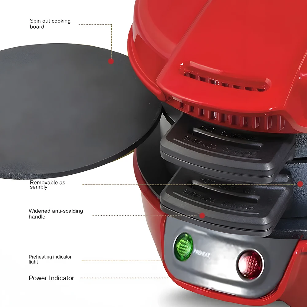 Portable Burger Sandwich Omelette Toaster Maker Breakfast Sandwich Hamburger Maker with Egg Cooker Ring Non Stick for Pancakes 5