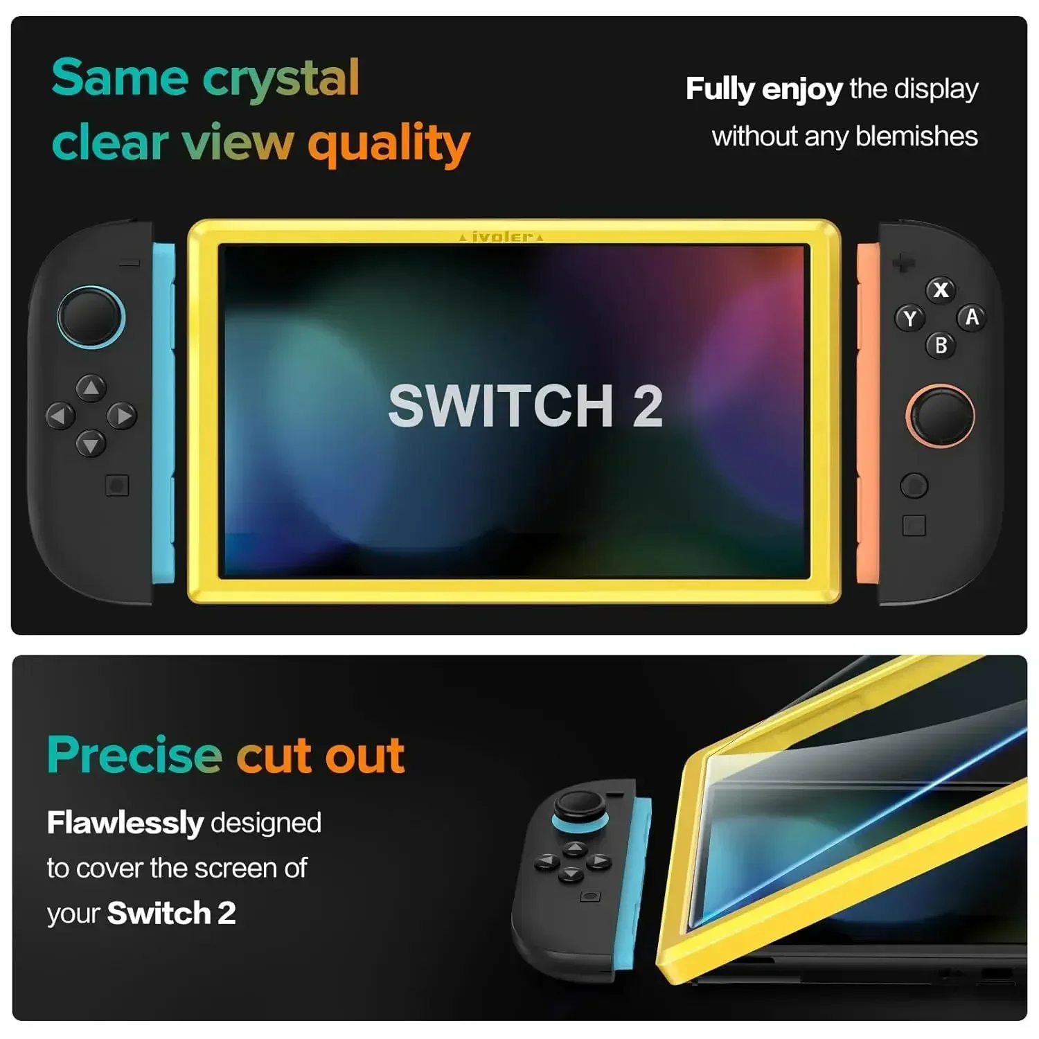 Premium Tempered Glass Screen Protector - Anti-Scratch HD Clear Film for Gaming Console Accessories (1/2/3PCS)
