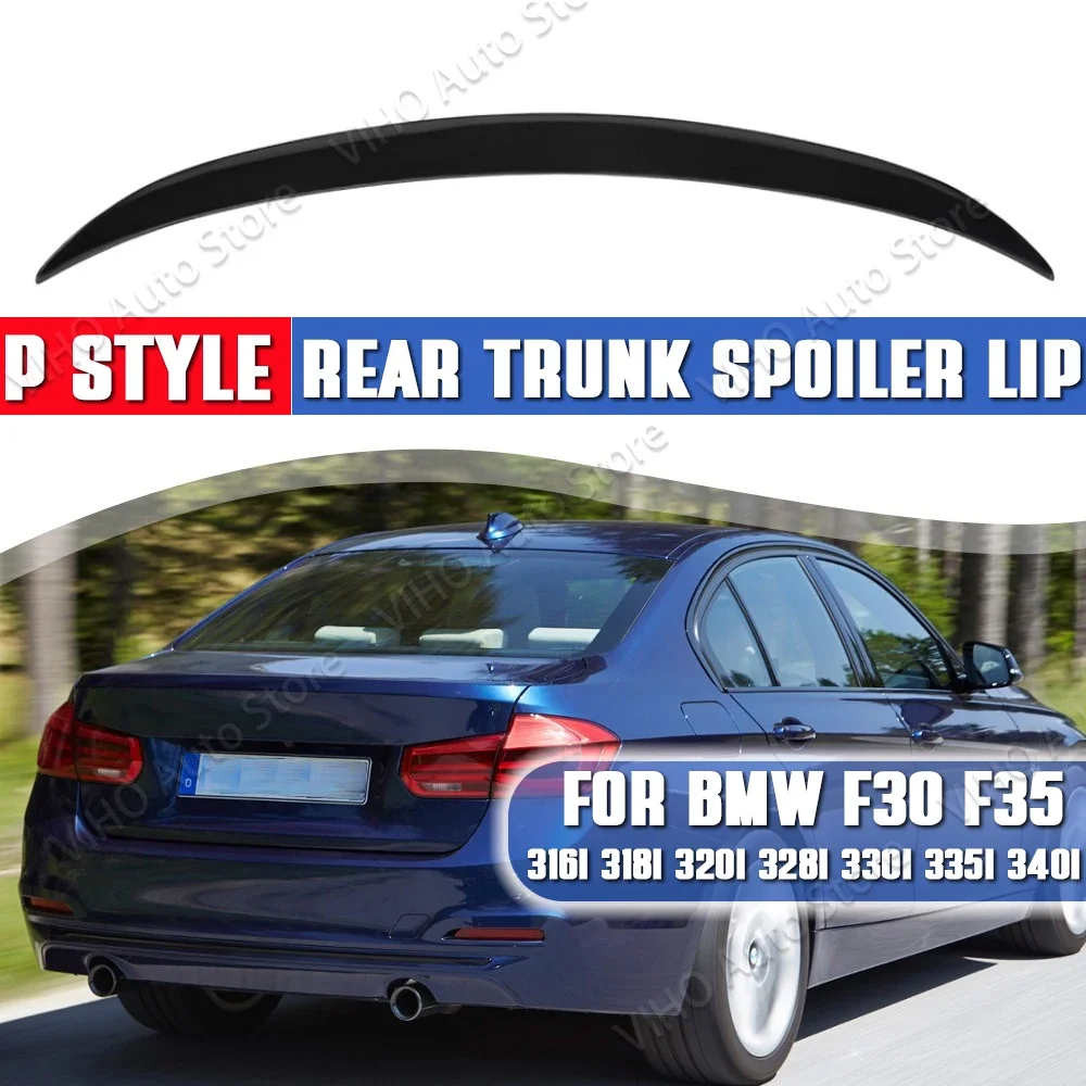 

Car Rear Trunk Spoiler For BMW F30 F35 F80 MP Style 316d 318i 320i 330i 325i 320d 340i M3 2012-2019 Roof Wing Tuning Black