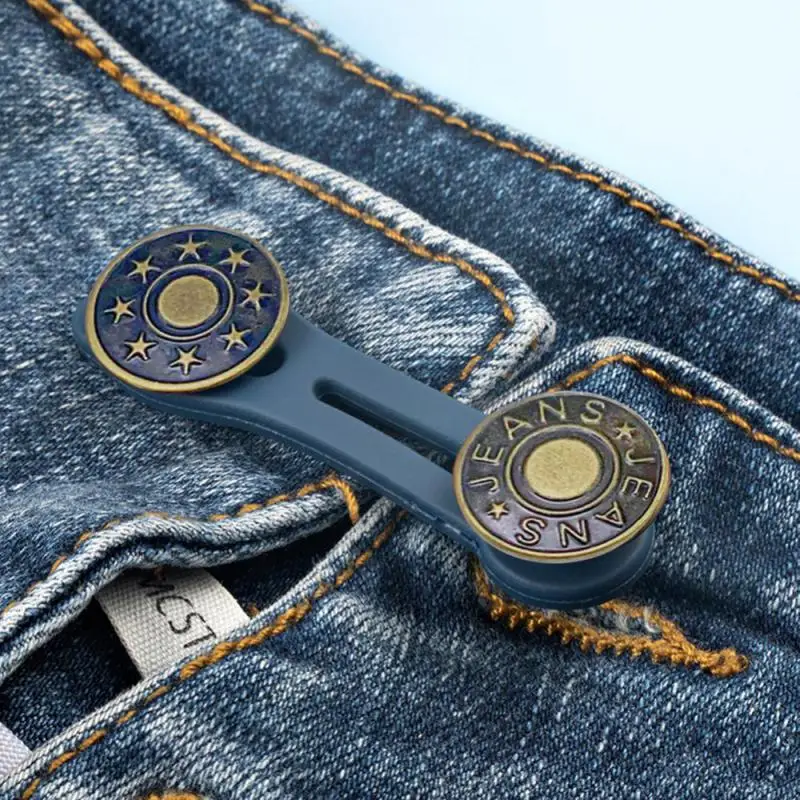 5Pcs/Set Metal Button Extender Easy To Carry 3 Colors Comfortable Jeans Waist Extender Pants Waist Extension Popular 3