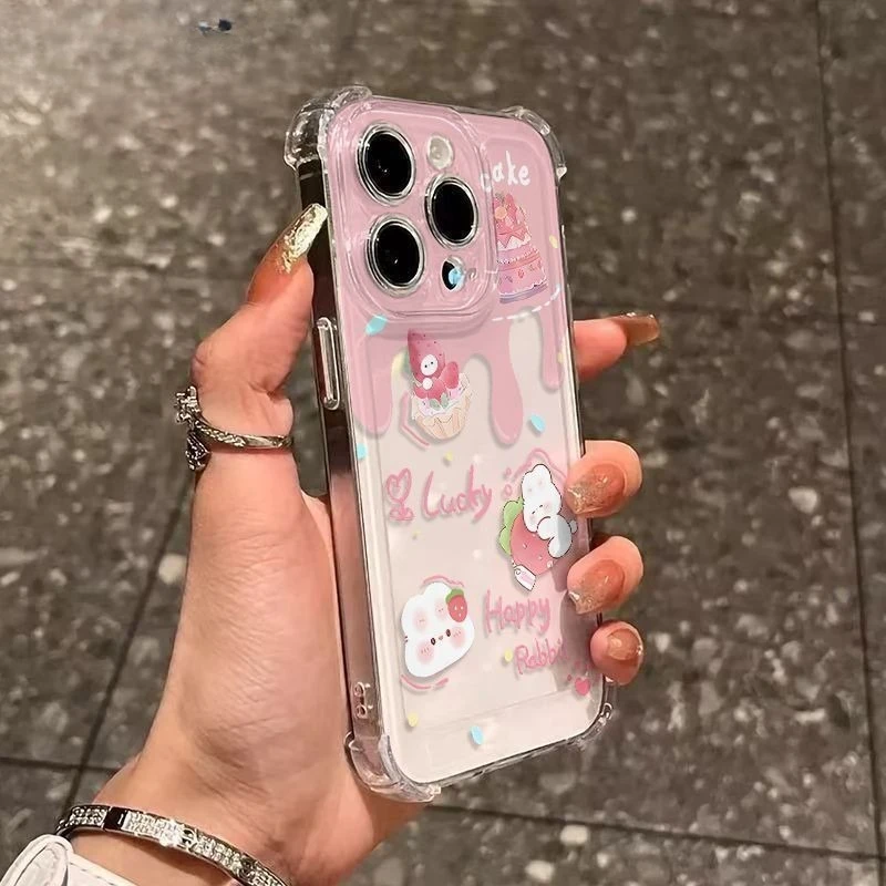 Cartoon Rabbit Design Phone Case - Fun & Stylish Protection Cover