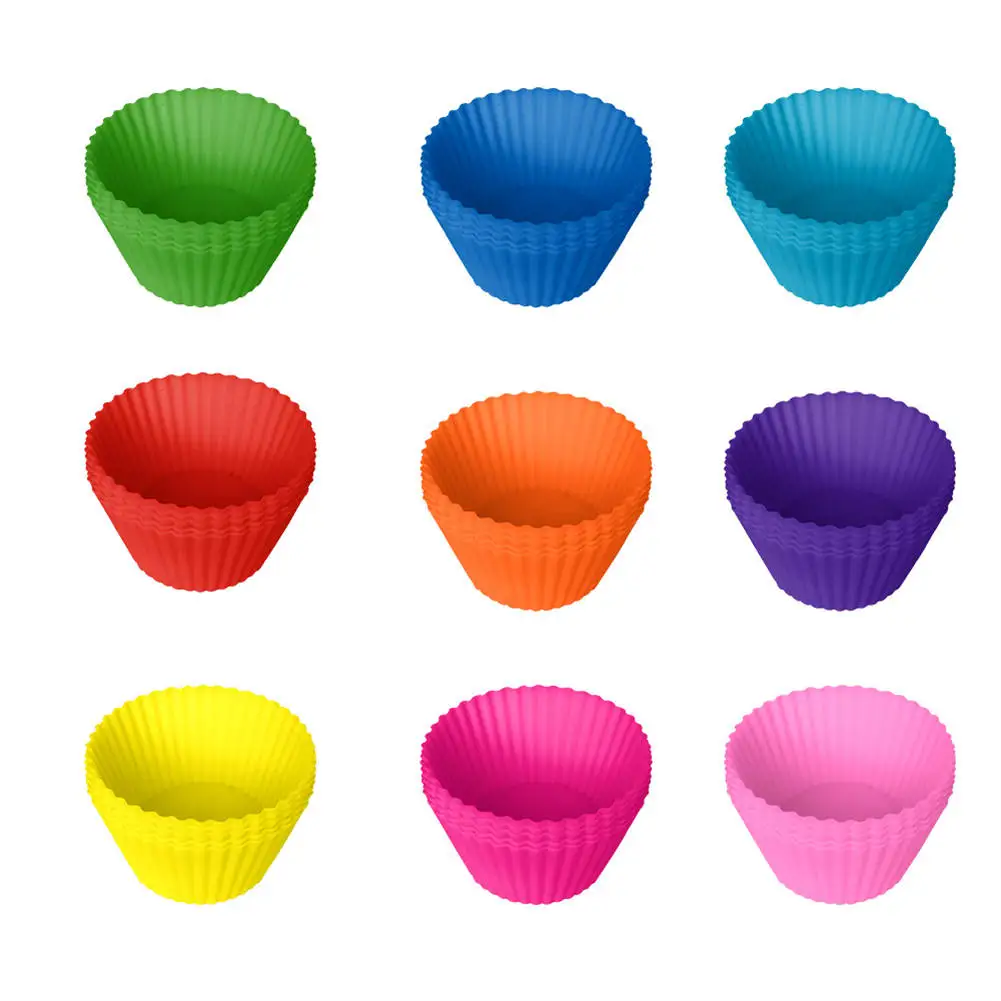12pcs/Set Round Silicone Cake Molds, Muffin and Cupcake Baking Molds for DIY Baking, Ki... - SKU RSCM1741 - UGI Packaging