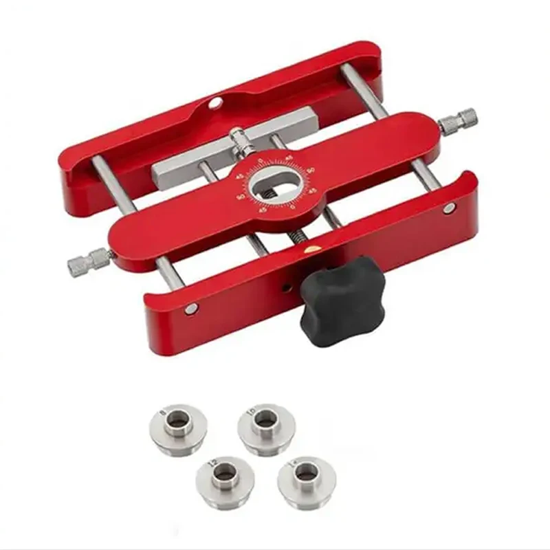 

All Metal Precision Mortising Jig Loose Tenon Joinery Jig 2 in 1 Punch Locator Doweling Jig Connector Fastener Woodworking Tools