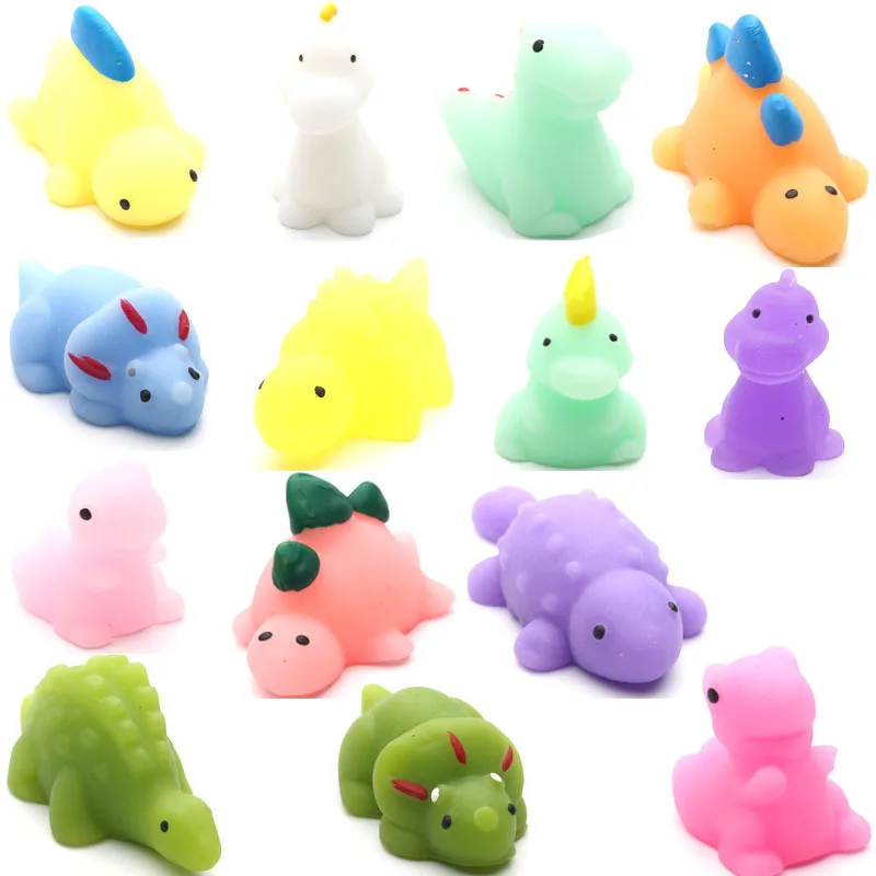 Kawaii Dinosaur Mochi Squishy Toys Squeeze Sensory Fidget Stress