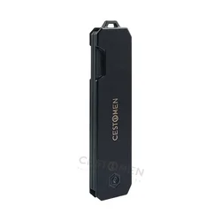 Enhanced 2-in-1 Pocket Folding Comb - Wide Tooth (Black With logo)