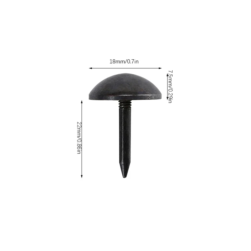 Description Picture 6 of item5/10Pcs Brass Upholstery Tack Decorative Nail Pushpin Round Head Doornail Jewelry Gift Wine Box Sofa Stud Furniture Fasteners