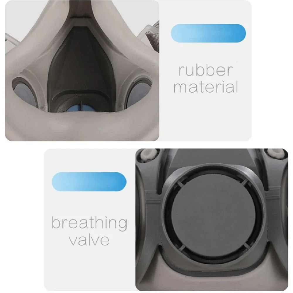Gas Mask Half Mask Fit For 3M 6001/6002/6004 Filters Industrial 6200 Respirator Body Spray Paint Decoration Dustproof