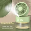 2024 Summer New Humidifier Spray Fan Portable USB Water-cooled Mini Desktop Household Appliances Water Mist Fan with LED Light 6