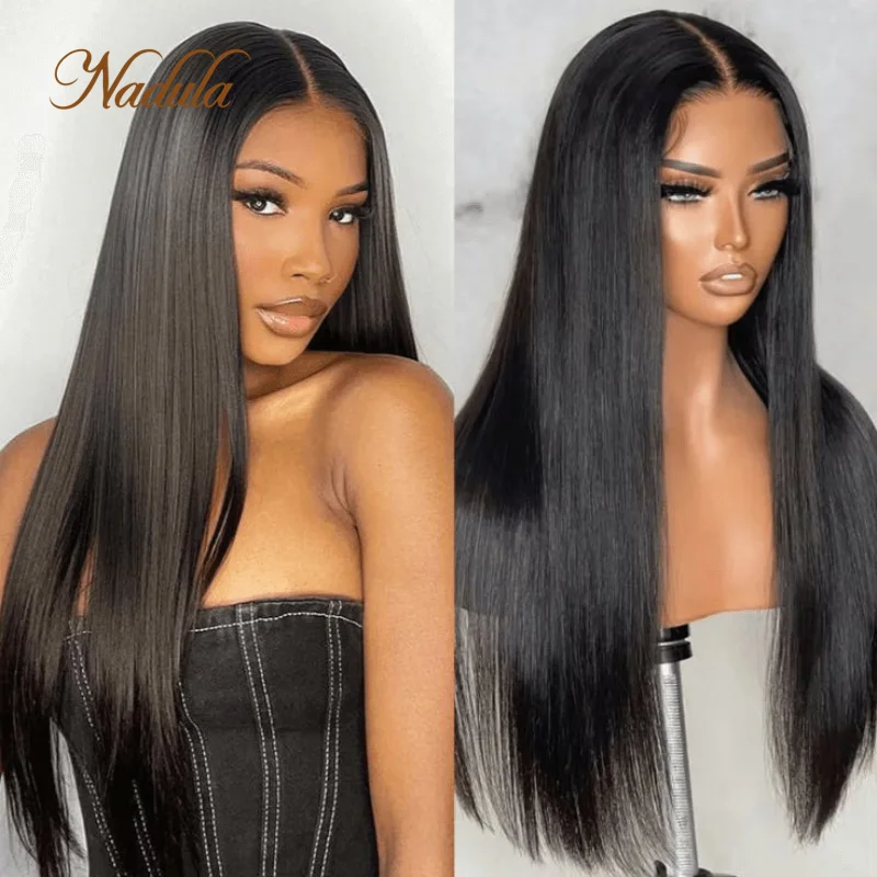 Nadula Kleberlose Afro-Perücke – 12A Echthaar, Gelockt, Mit Kordelzug, Halbe Perücke Für Natürlichen Look