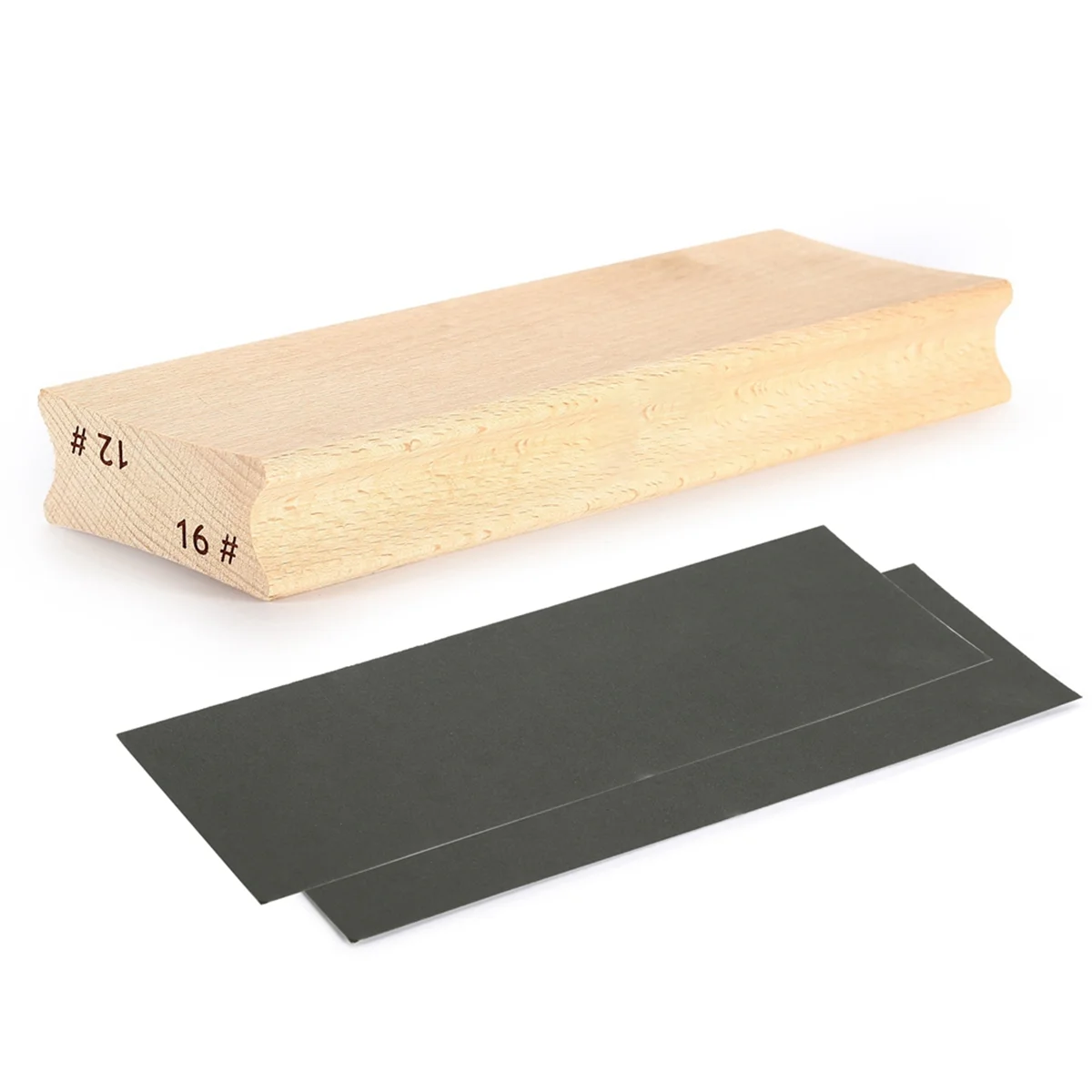BAAU 12 &16 Dual-Purpose Guitar Fretboard Radius Sanding Block, Fret Fretboard Leveling Sanding Block + Paper