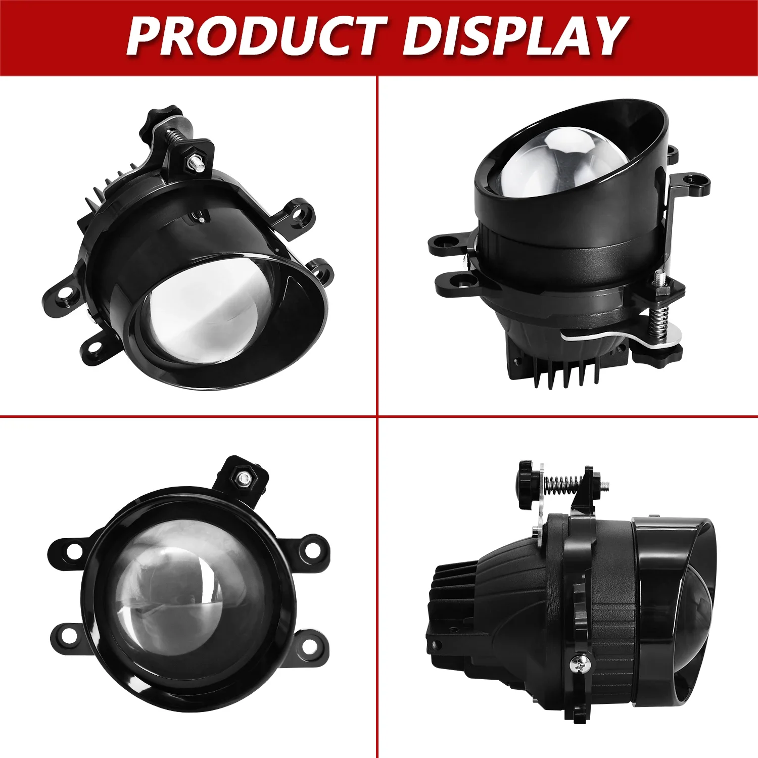 3inch Projector Headlight Turbo Canbus 1000W HID LED Projector Lens High+Low Bea