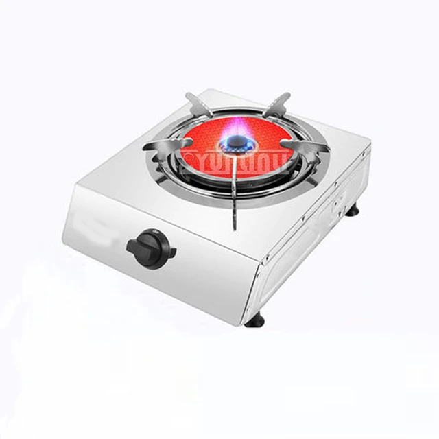 Stainless Steel Gas Stove Estufas Infrared Desktop Cocina Portatil Gas  Single Cooking Stove - AliExpress