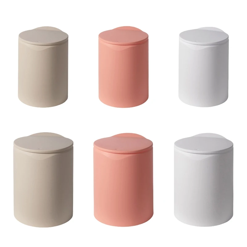 

Hand Press Trash Can With Lid Cover Garbage Bin Double Layer Detachable for Home Kitchen Office Bathroom Waste Paper 203C