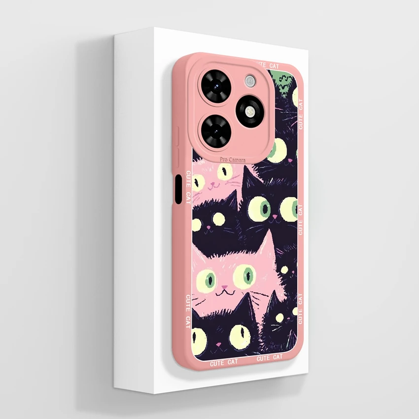 Beautiful Fairy Tale Village Pattern Liquid Silicone Anti-Slip Protective Phone Case