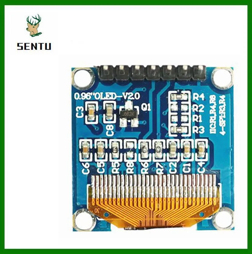 OLED Display Module 0.96 inch IIC Serial 128X64 I2C SSD1306 LCD Screen Board for Arduino