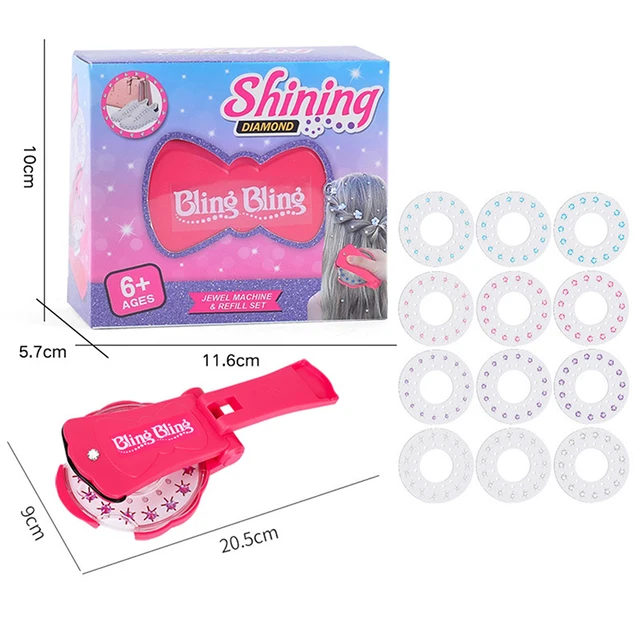Gems Kit Blingers Deluxe Set Blinger Hair Gems Decoration Deluxe Set, Glam Collection, Comes with Glam Styling Tool 2