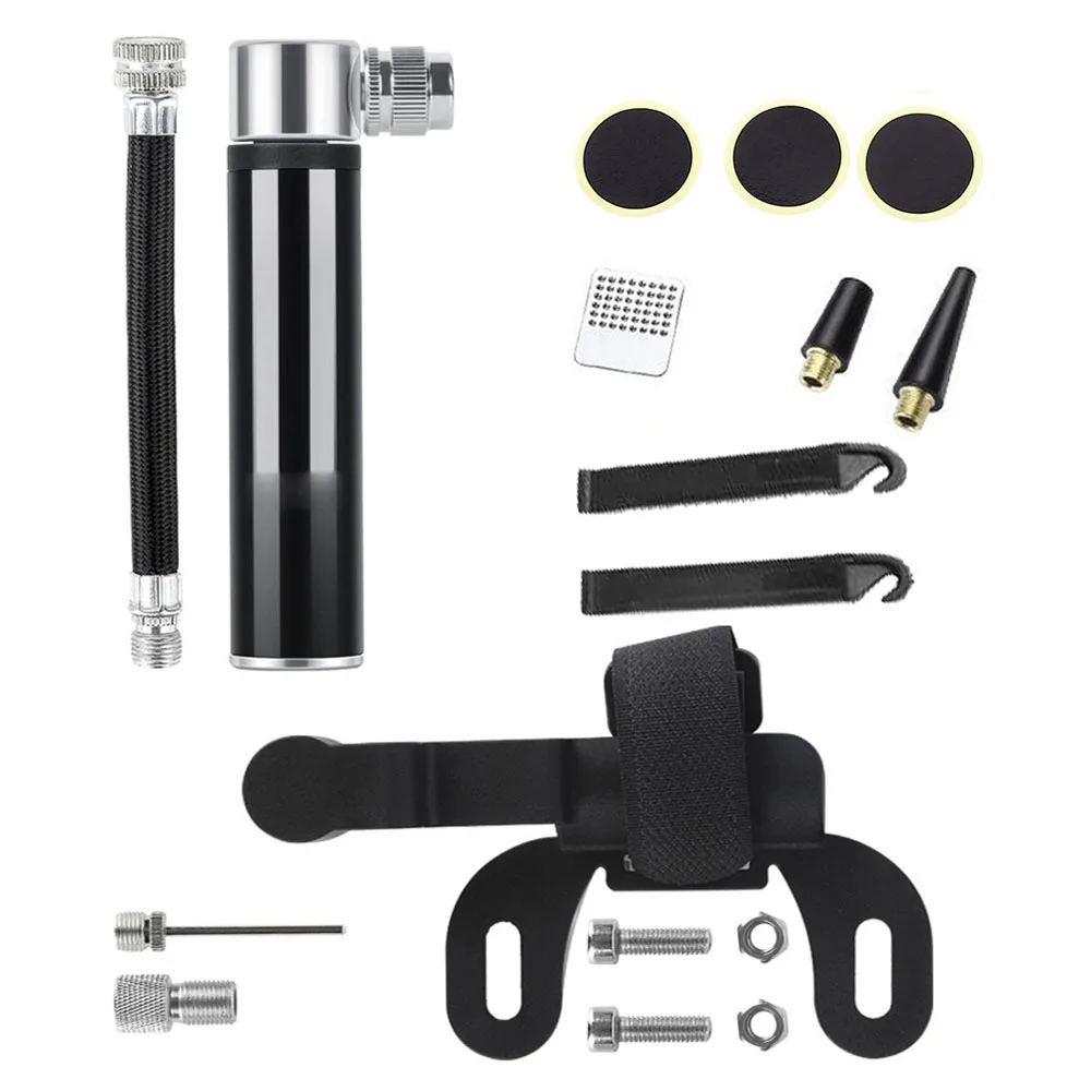 

Bike Pump 120 PSI High Pressure Mini Bike Pump Fits For French valve Schrader Valve Ultralight Bicycle Tire Pump