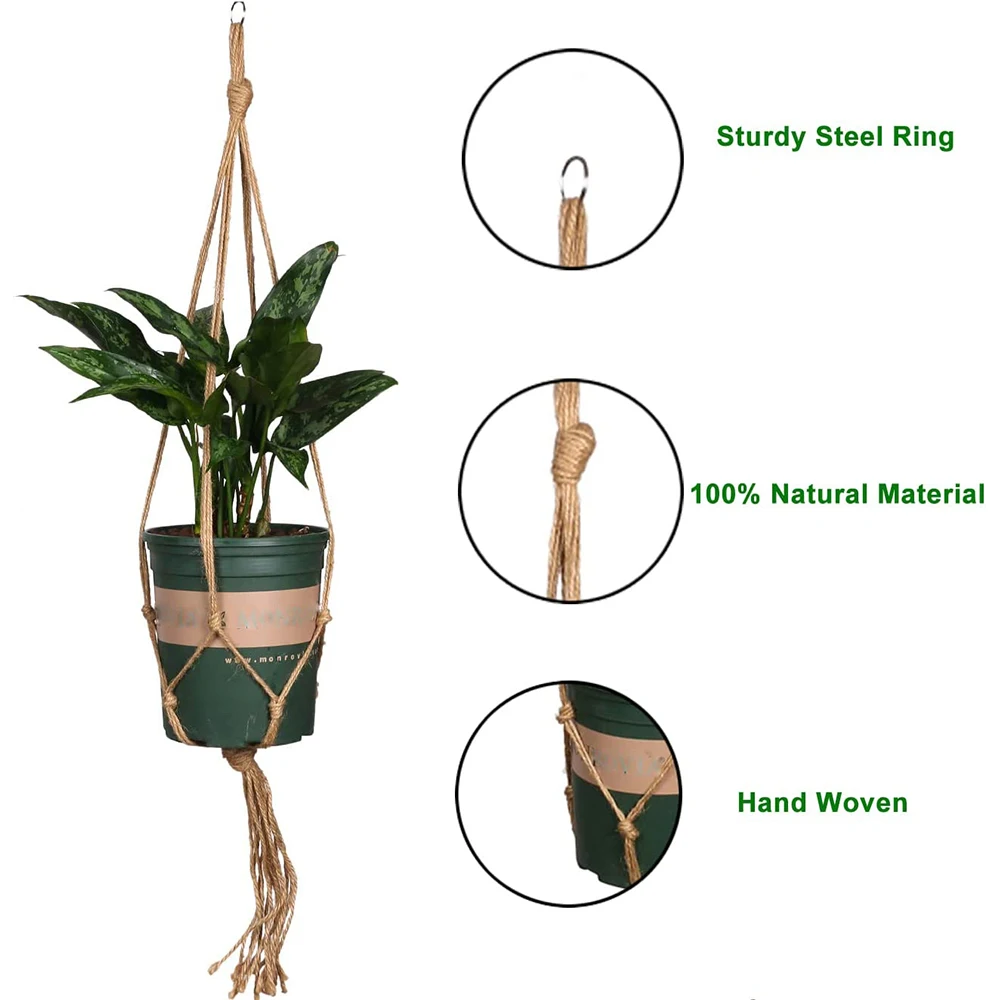 Macramé Plantenhanger - Zettje in de goede richting