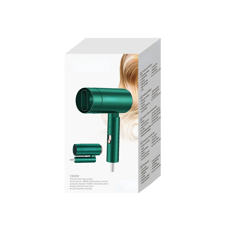 Kemei Km-9836 Vertical Rechargeable 1300W Foldable Soft Noise Cancelling Hair Dryer 5