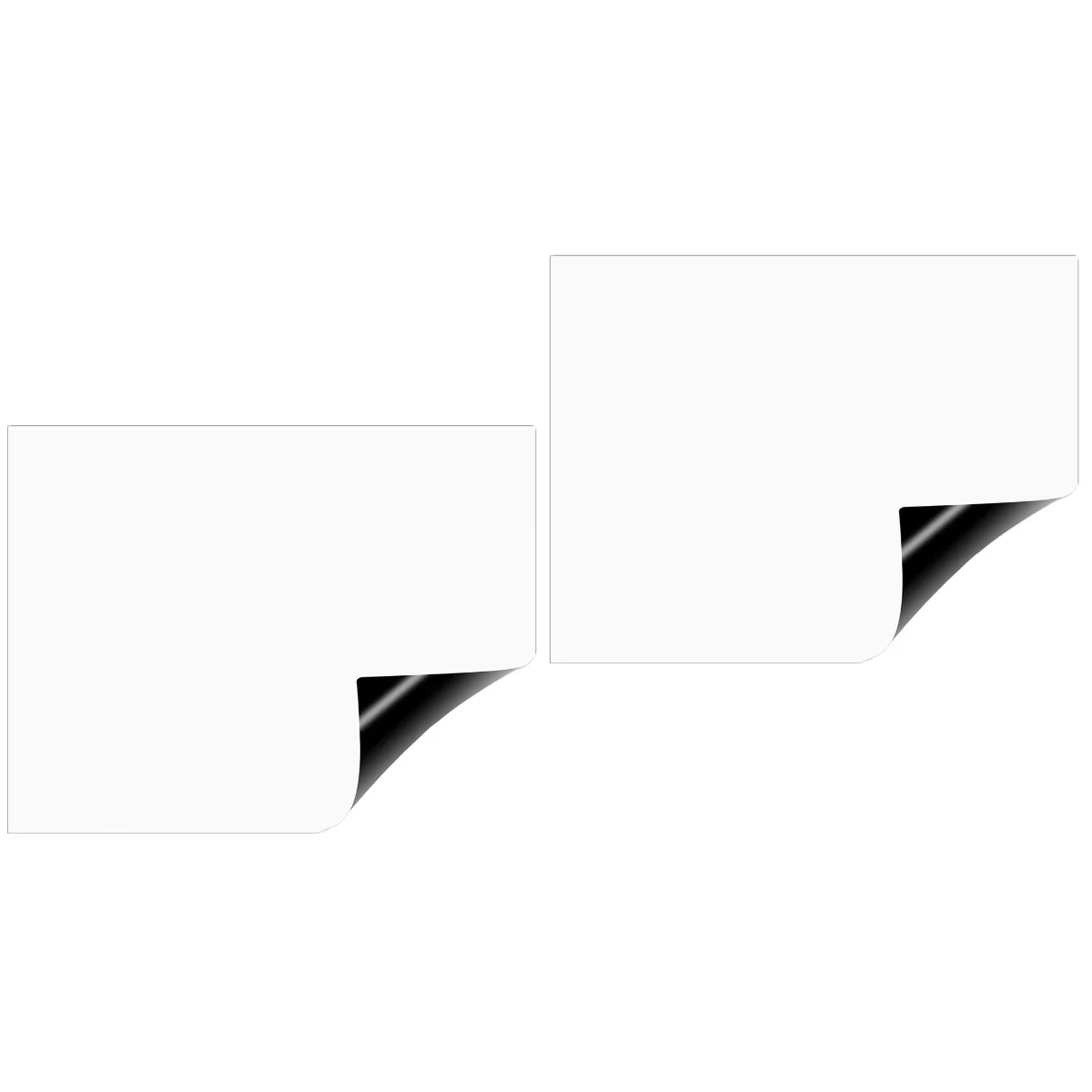 

2 Pieces Magnetic Whiteboard Note Pads for Fridge Refrigerator Memo Stickers Notepads Dry Erase