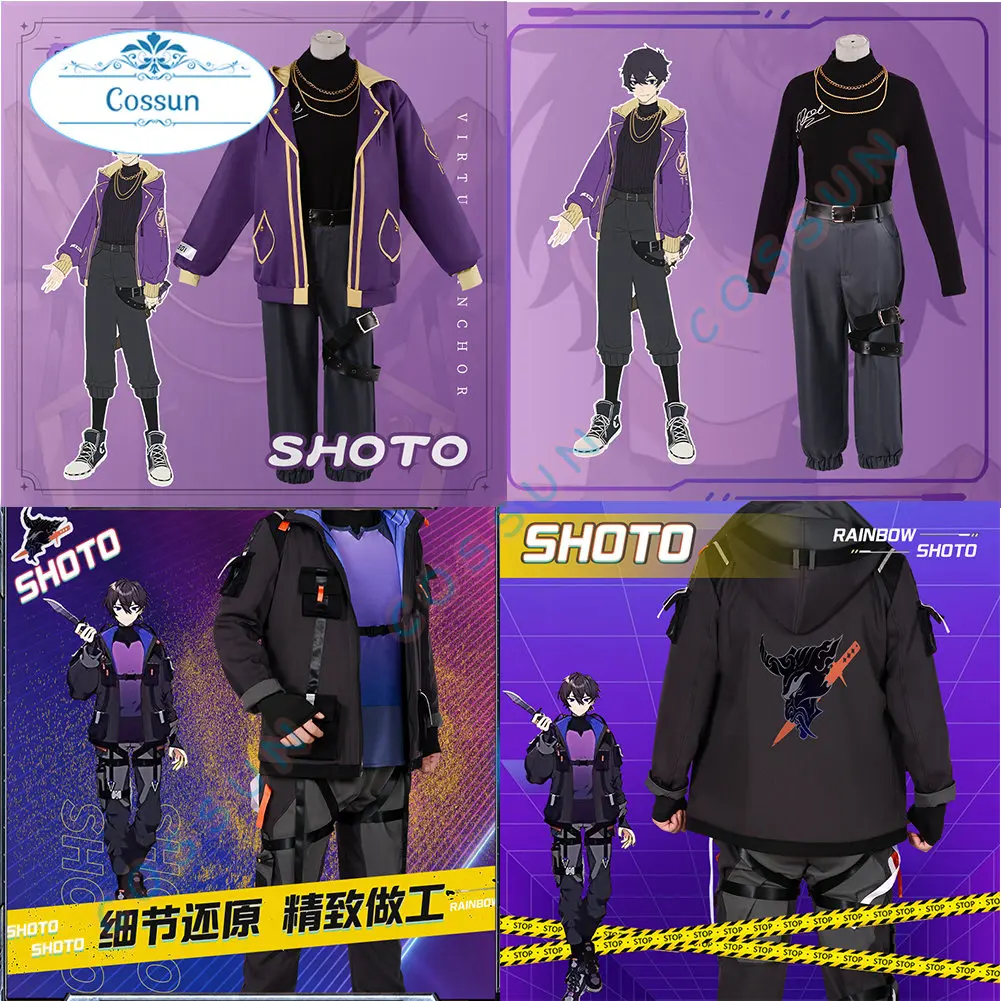 Vtuber Shoto / Shou cosplay kostüm shxtou halloween spiel frauen männer rolle spielen outfit NIJISANJI Täglichen Kleidung 2022 NEUE