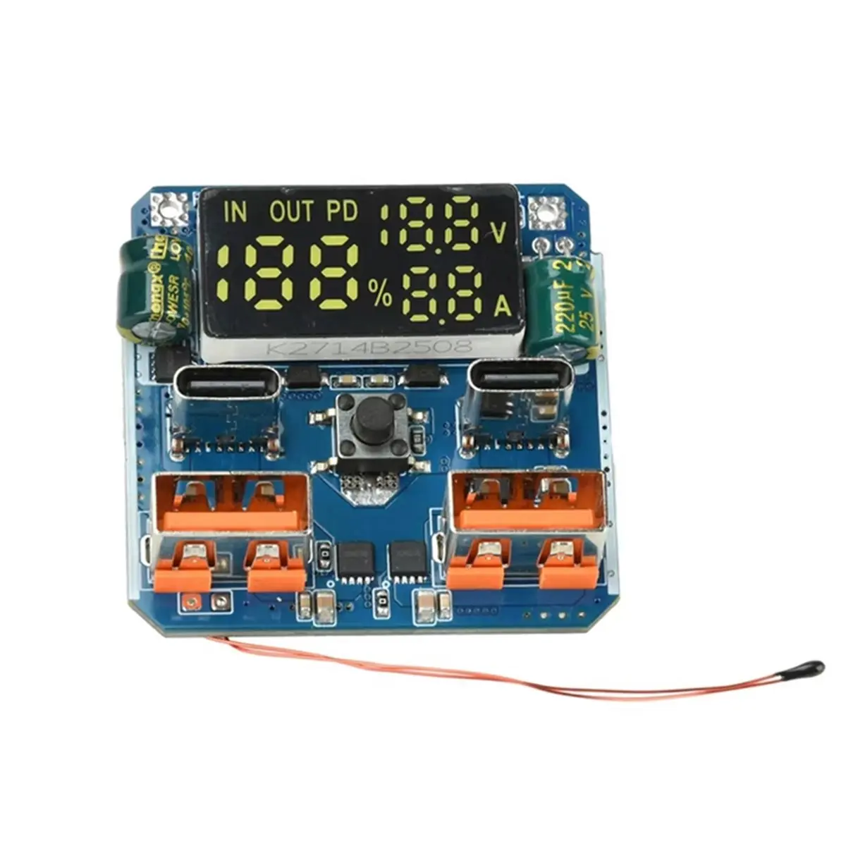 (A23G) PD 100W 4S 벅 부스트 모듈 리튬 배터리 충전 방전 통합 보드 양방향 고속 충전기 전원 공급 장치