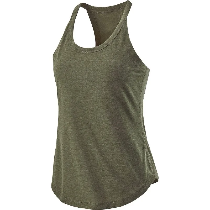 Yoga Top Yoga Shirt Sports Shirt Sports Tank Women Gym Yoga Vest Athletic Fitness Sports Tank Tops Quick Dry Running Blouse Workout Tops Sleeveless Back Yoga Shirts Gym Top