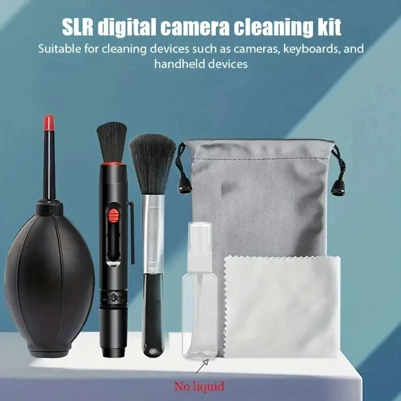 Kit Nettoyage Appareil Photo 6 Pièces - Souffleur Air, Chiffon, Brosse