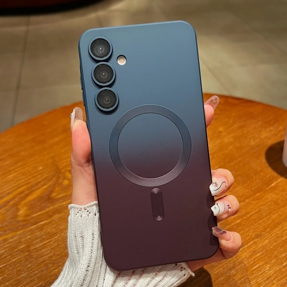 Gradient Soft Magnetic Phone Case with MagSafe-Compatible Cover