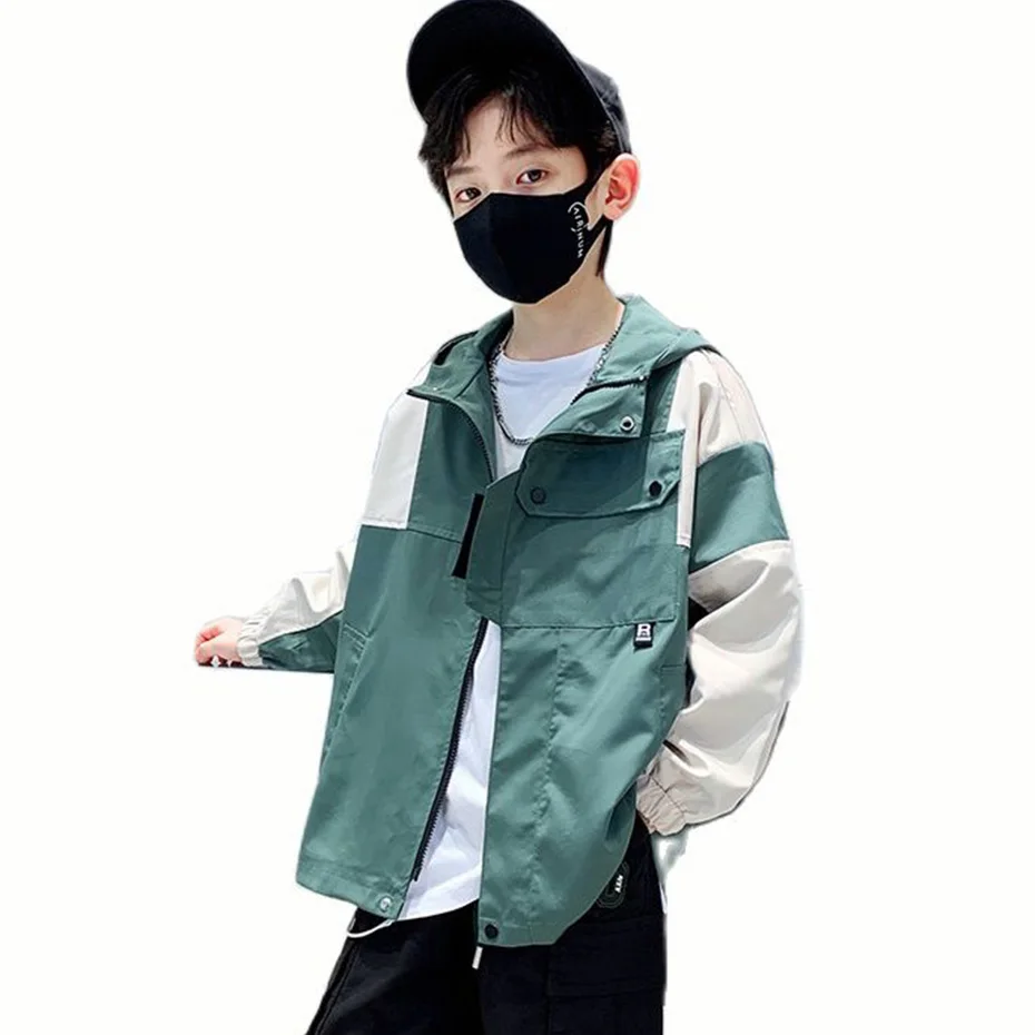 Boys Jacket Outerwear Patchwork Boy Coats Kids Spring Autumn Kids
