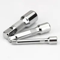 1pcs 1/4" 3/8" 1/2" Socket Ratchet Wrench Extension Bar 360 Degree Extension Bar Set Auto Repair Socket Extender Quick Release 2