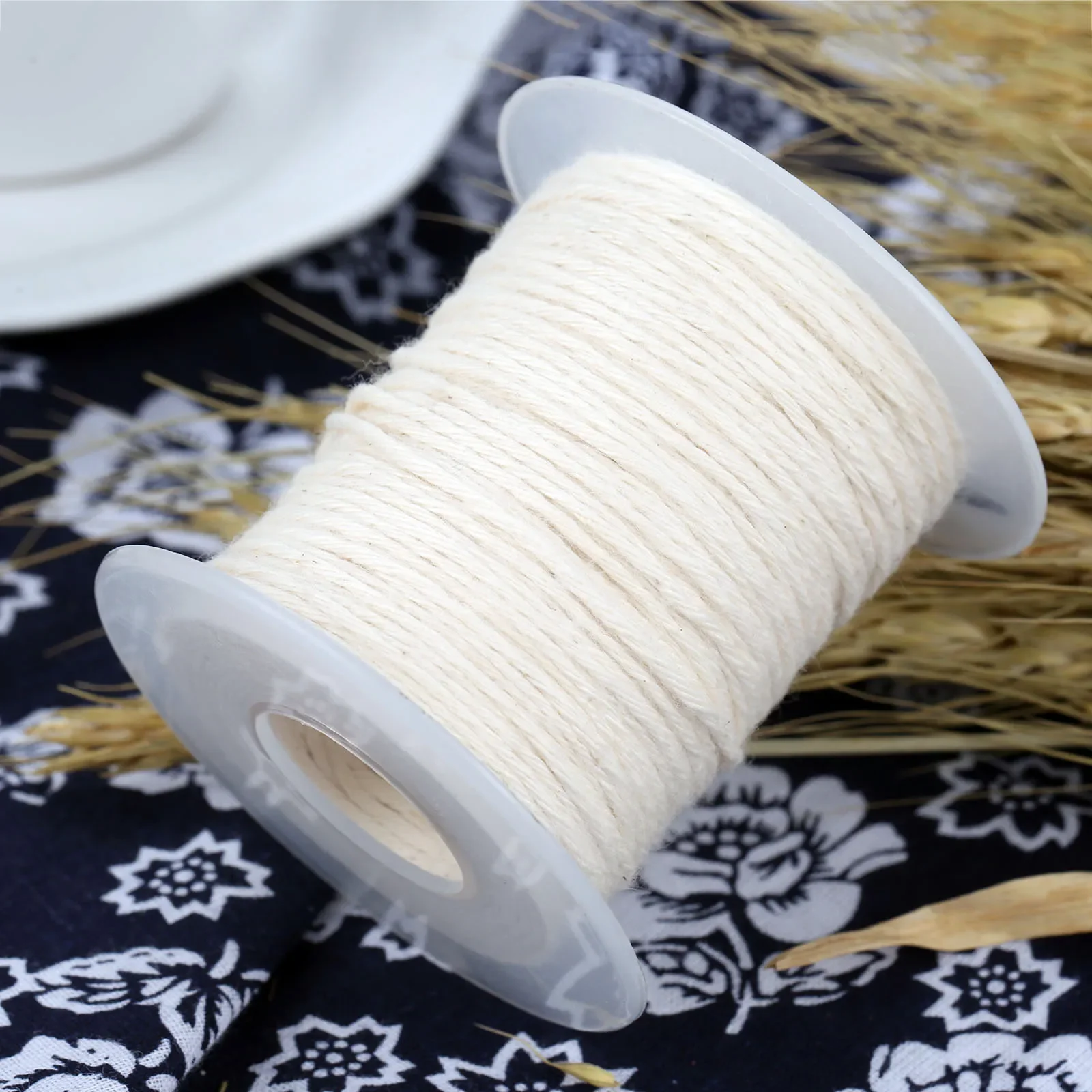 1 Spool of Unwaxed Cotton Nature Candle Wicks Candle Wax Core 61m X 1mm for Making Craft DIY Candles Wicks Supplies