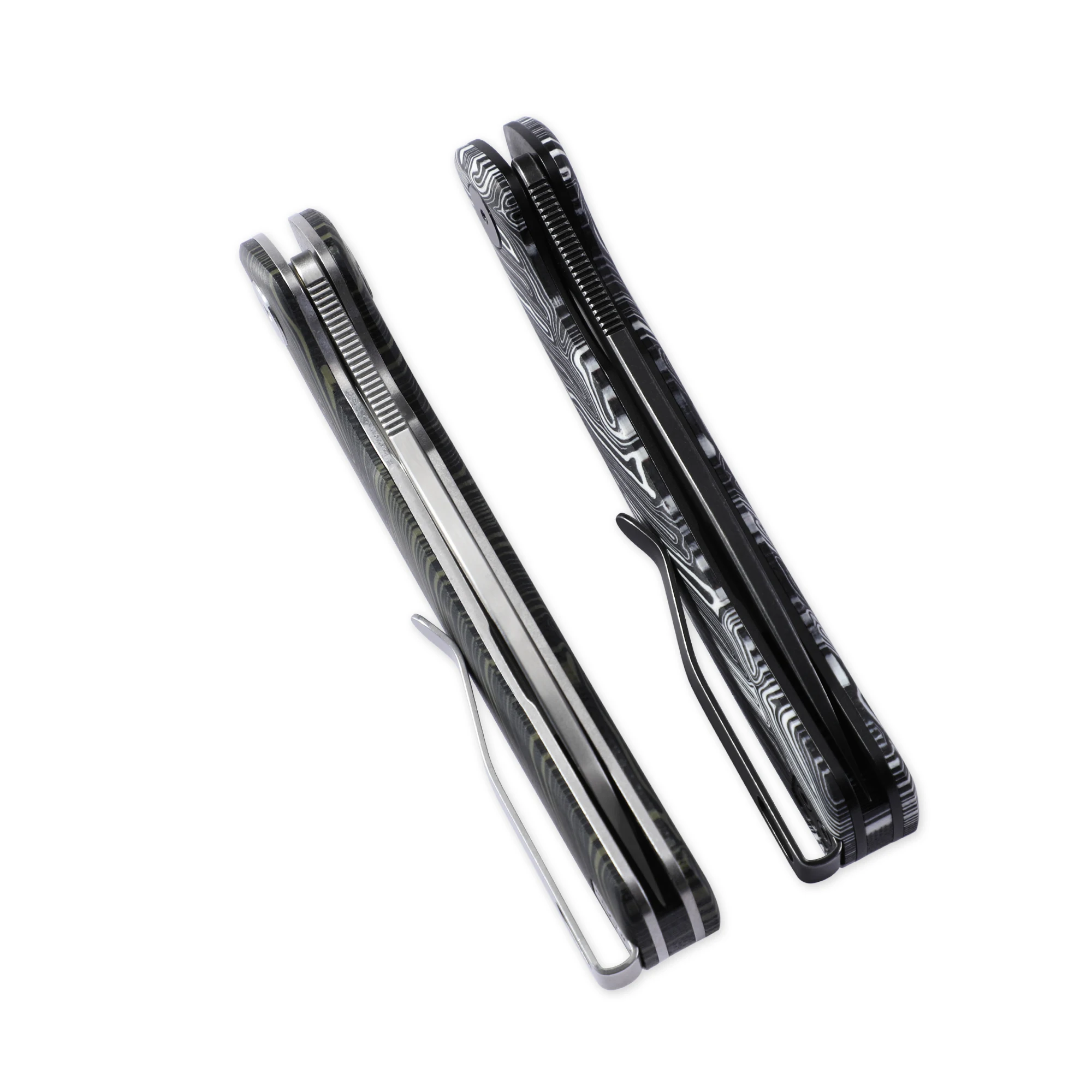 化石魚 PFE14 折りたたみナイフブレードスチール G10 ハンドル