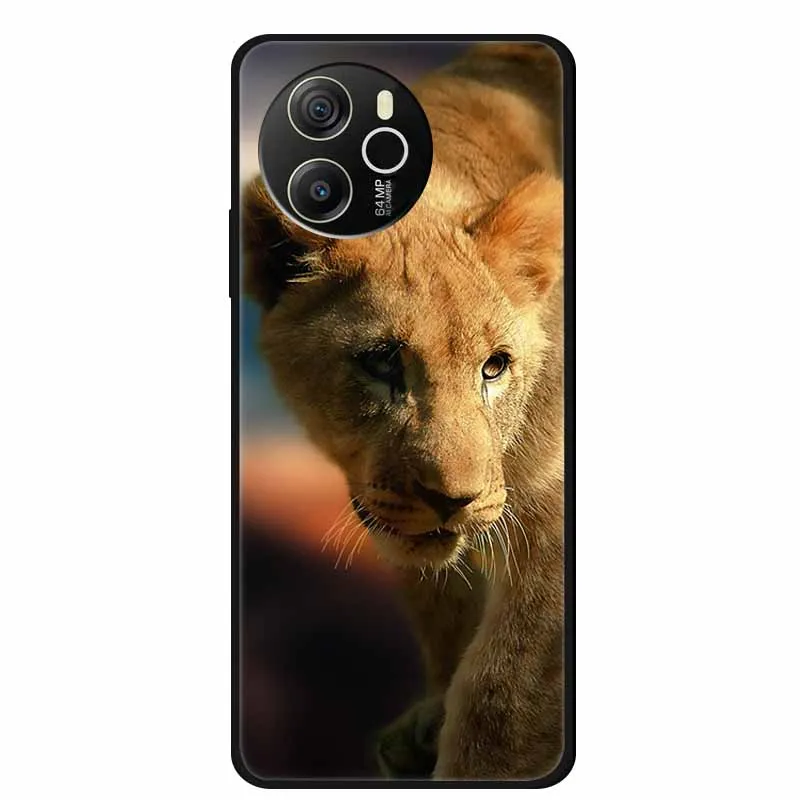 Cartoon Black Silicone Soft TPU Phone Cover - Protective Case